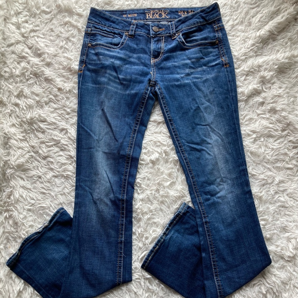 Buckle Black Bootcut Jeans Fit #176